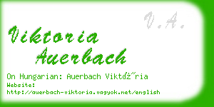 viktoria auerbach business card